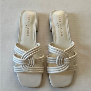 Marc Fisher LTD Casara 2 slide sandals leather NEW size 5.5 new